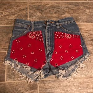 Denim shorts